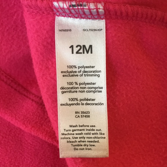 Child of Mine by Carter’s Hot Pink Fleece Hoodie - Picture 6 of 9